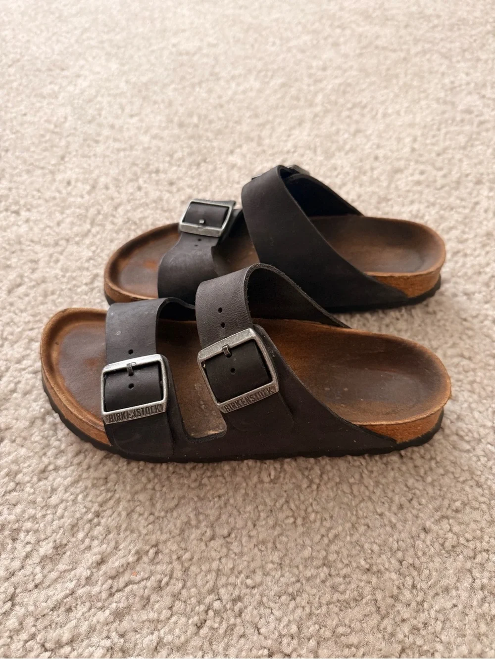 Birkenstock Black Two-Strap Kids Sandals